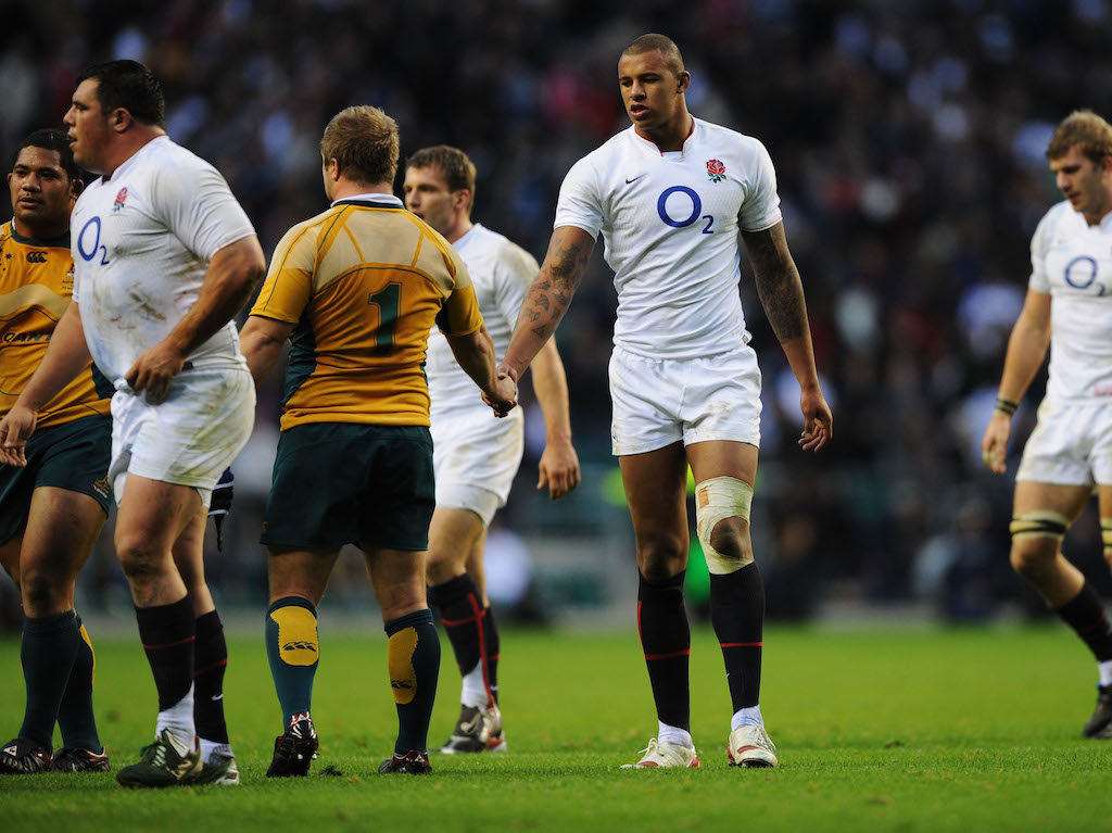 during the Investec Challenge Series match between England and Australia at Twickenham on November 7, 2009 in London, England.