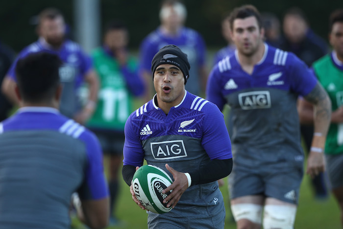 DUBLIN, IRELAND - NOVEMBER 15: Aaron Smith of the All Blacks during a New Zealand All Blacks training session at the Westmanstown Sports Complex on November 15, 2016 in Dublin, Ireland. (Photo by Phil Walter/Getty Images)