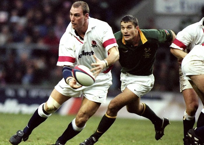5 Dec 1998: Lawrence Dallaglio of England in action during a match against South Africa at Twickenham in London, England. England won the game 13-7. Mandatory Credit: David Rogers /Allsport