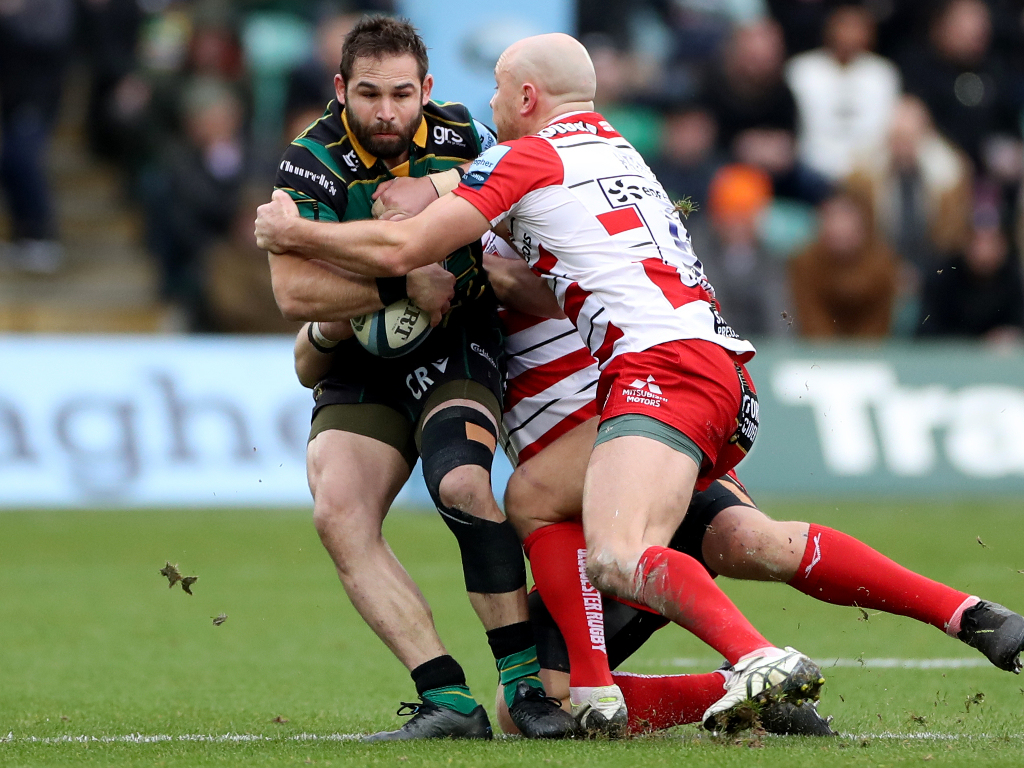 Northampton back on top after edging Gloucester