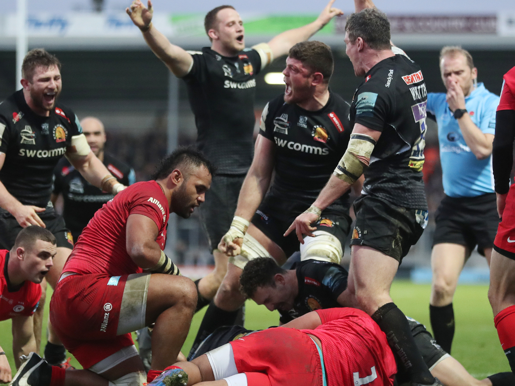 Exeter Chiefs back on top after strangling Saracens