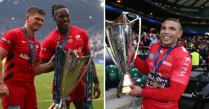 saracens Owen Farrell and Maro Itoje and Toulons Bryan Habana
