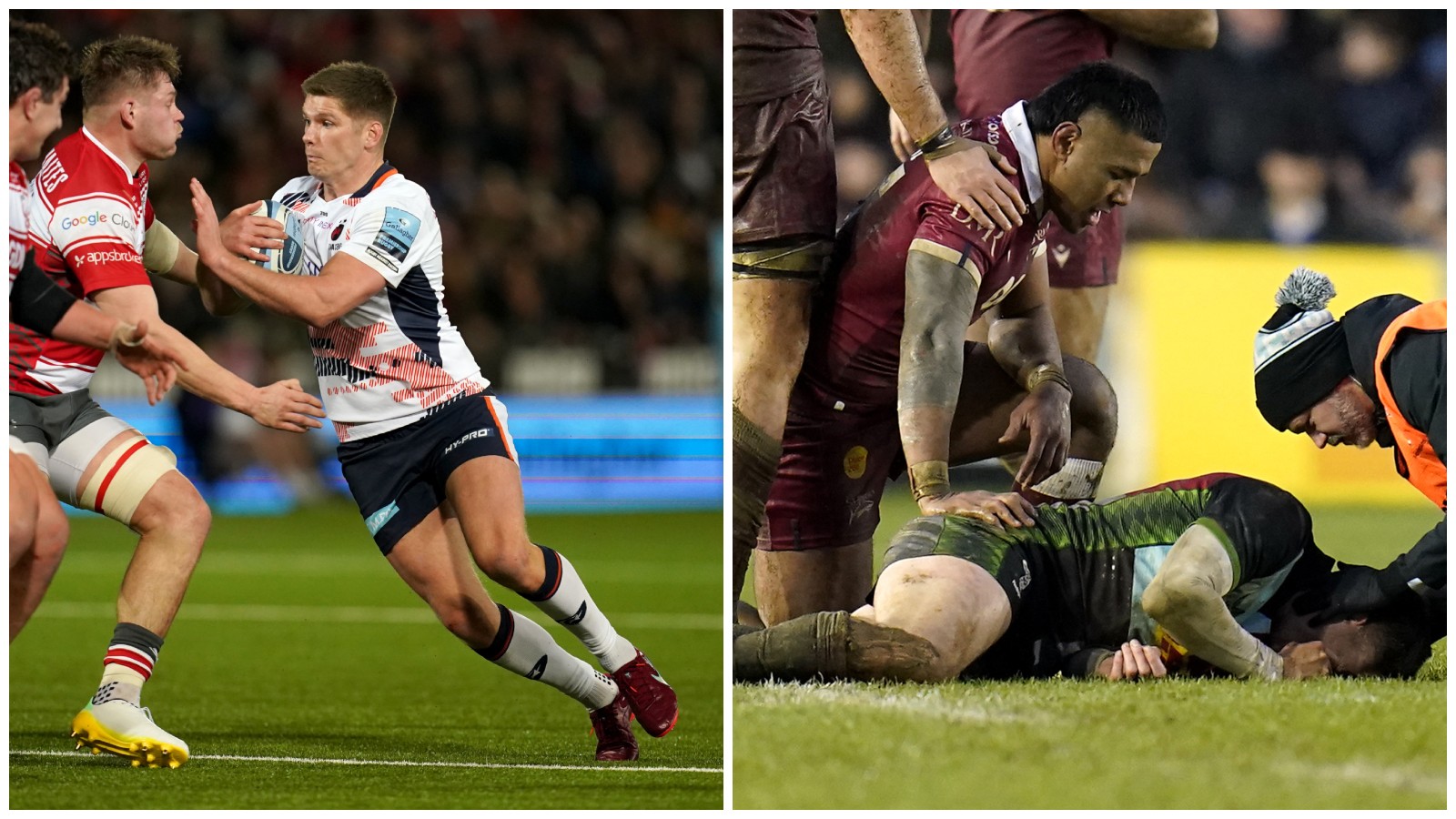 Owen Farrell and Manu Tuilagi
