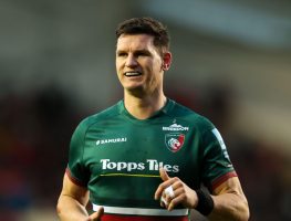 Freddie Burns looks on during a game for Leicester Tigers