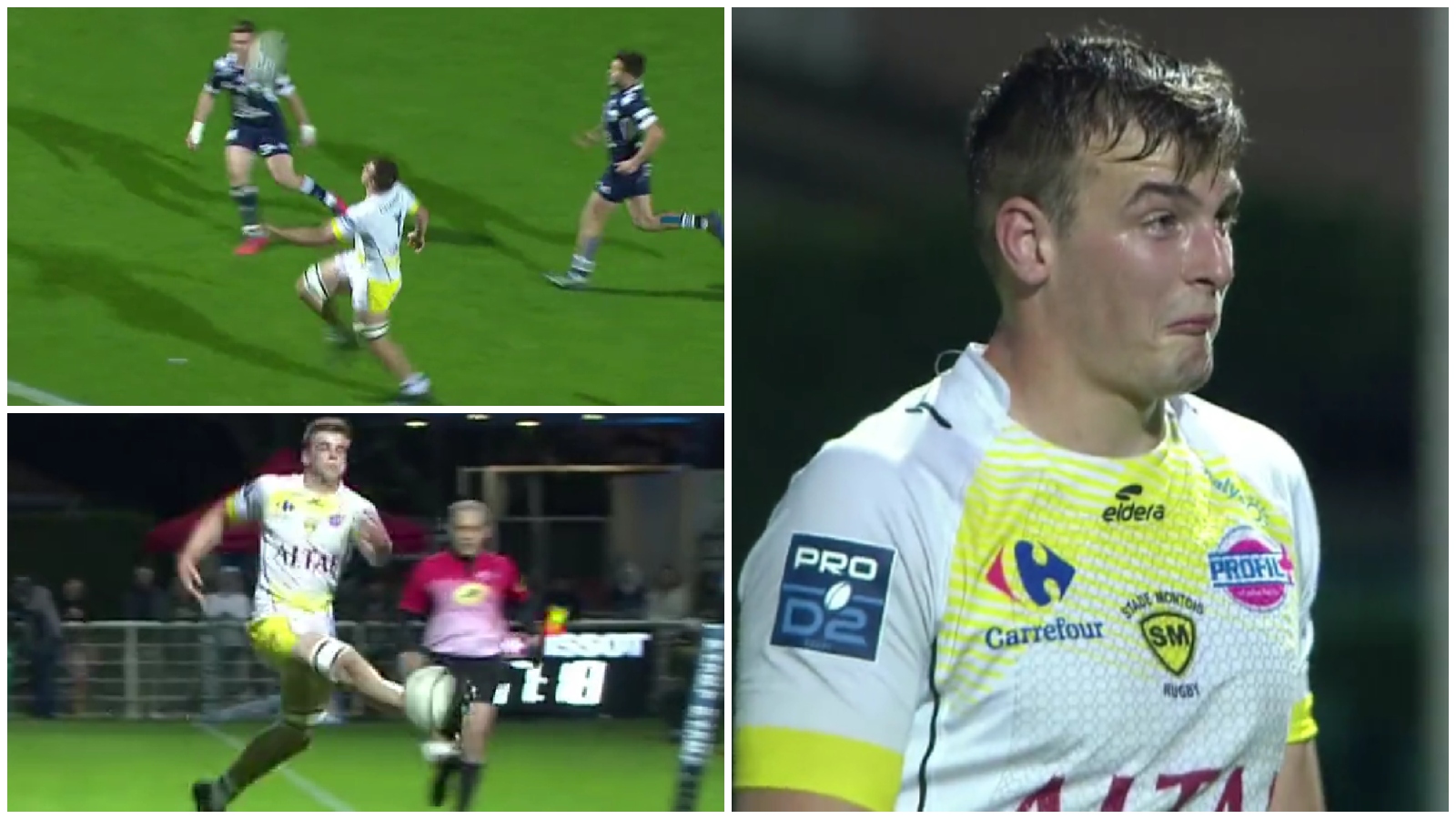 WATCH: PRO D2 flanker Leo Banos channels inner Leo Messi for stunning try in the Pro D2