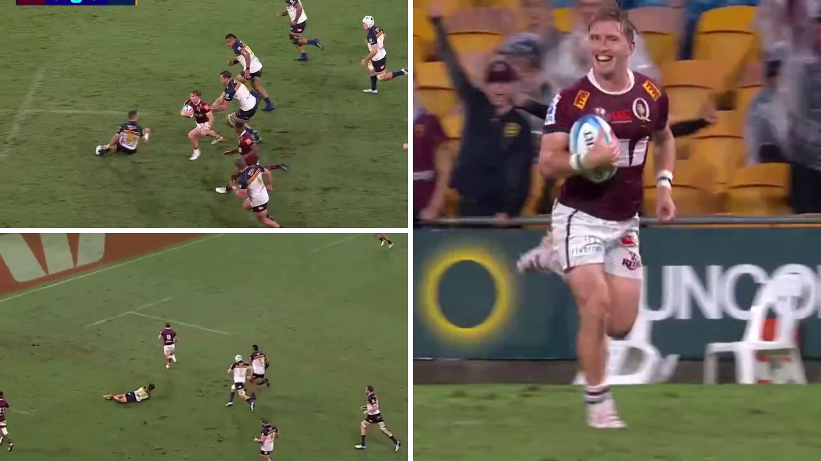 Eddie Jones wallabies Brumbies super rugby pacific Queensland Reds scrumhalf Tate McDermott scored a statement try in his side's Super Rugby Pacific loss to the Brumbies after being snubbed by Eddie Jones.