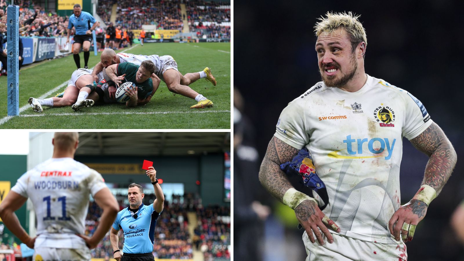 Jack Nowell faces a potential suspension for a tweet he posted criticising a decision made by referee Karl Dickson during Exeter Chiefs Premiership clash with Leicester Tigers.