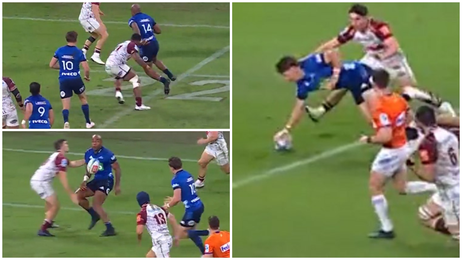 WATCH All Blacks duo combine for superb Blues try against Reds