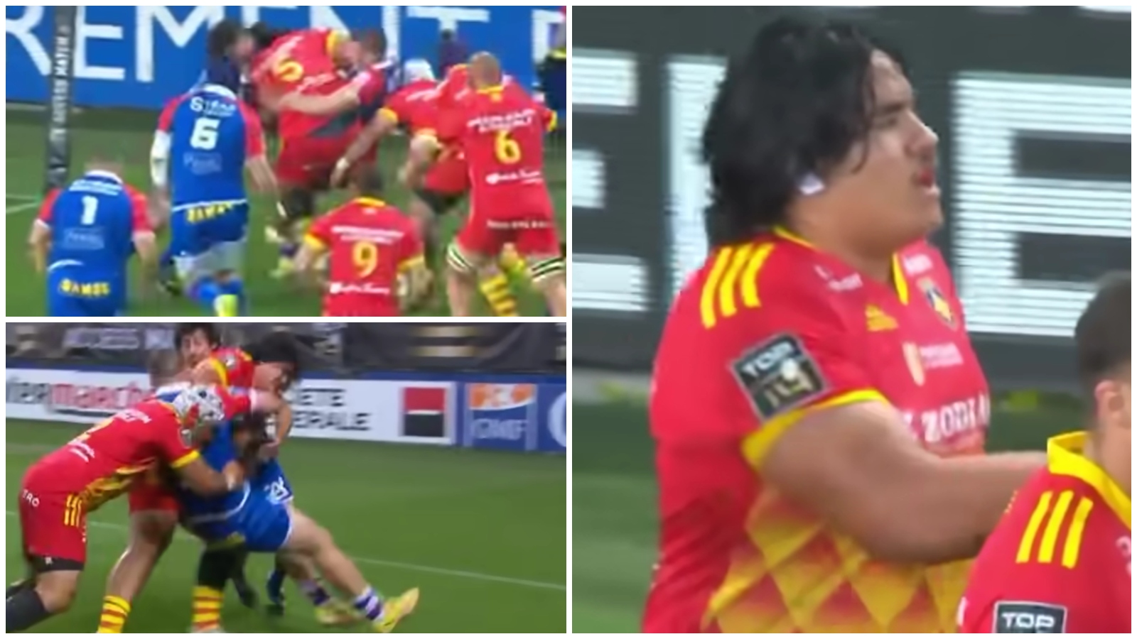 WATCH: Henry Tuilagi’s teenage son stars as Perpignan avoid relegation from Top 14