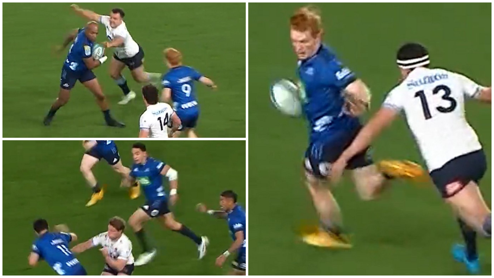 WATCH: Finlay Christie rounds off STUNNING try in Blues’ quarter-final against Waratahs