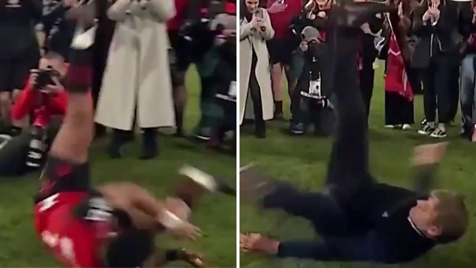 WATCH: Richie Mo’unga crashes Scott Robertson’s last dance