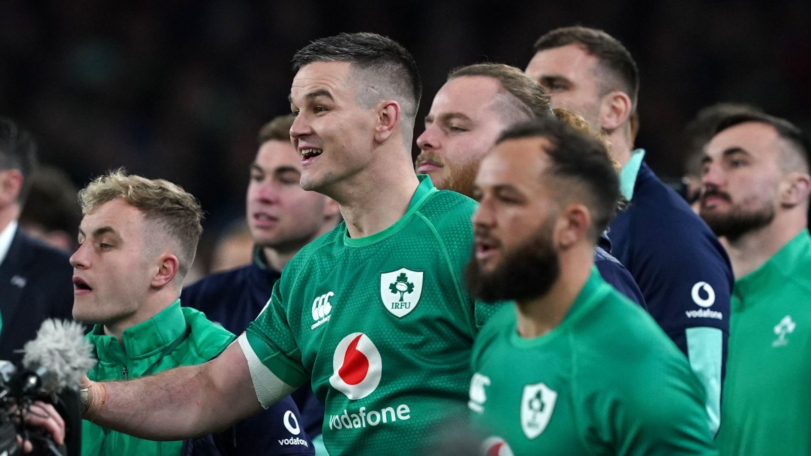 Ireland skipper Johnny Sexton during the Six Nations