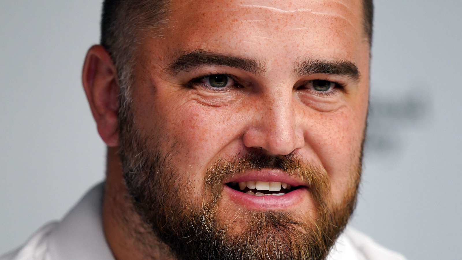 England scrum coach Tom Harrison during squad announcement.