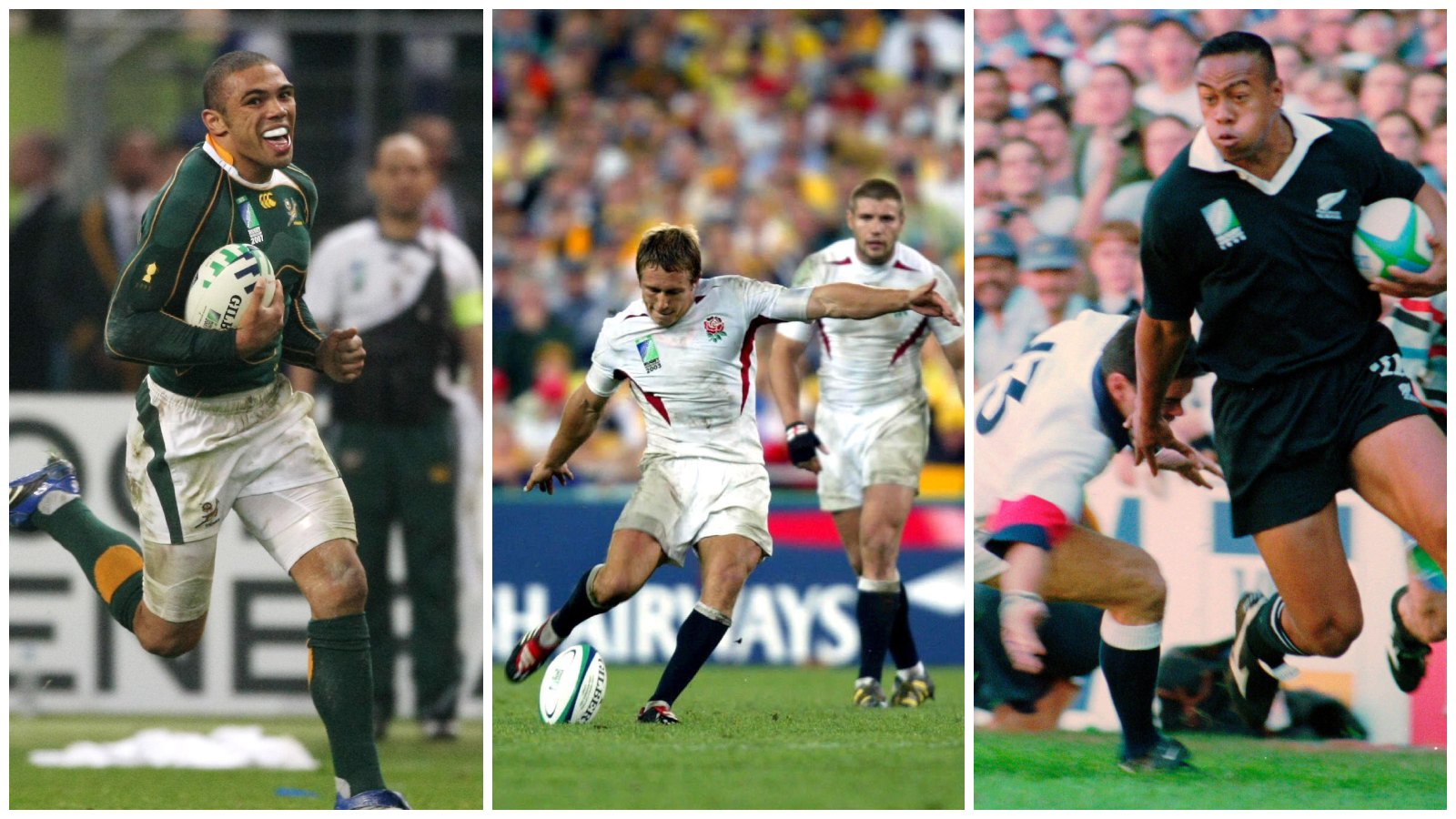 Split with Springbok Bryan Habana, England's Jonny Wilkinson and All Black Jonah Lomu