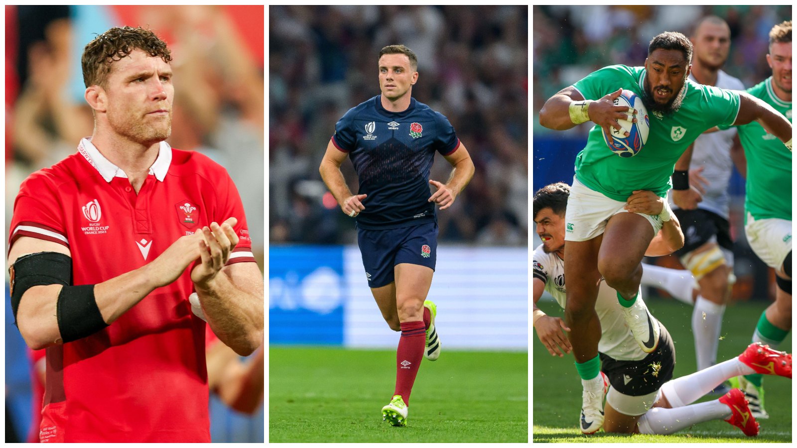 Split with Will Rowlands (Wales), George Ford (England) and Bundee Aki (Ireland)