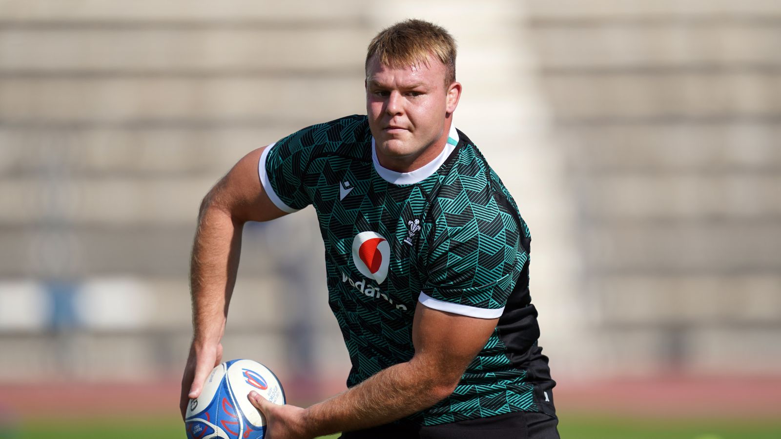 Wales Rugby World Cup Dewi Lake during a training session at the Stade Charles-Ehrmann, Nice