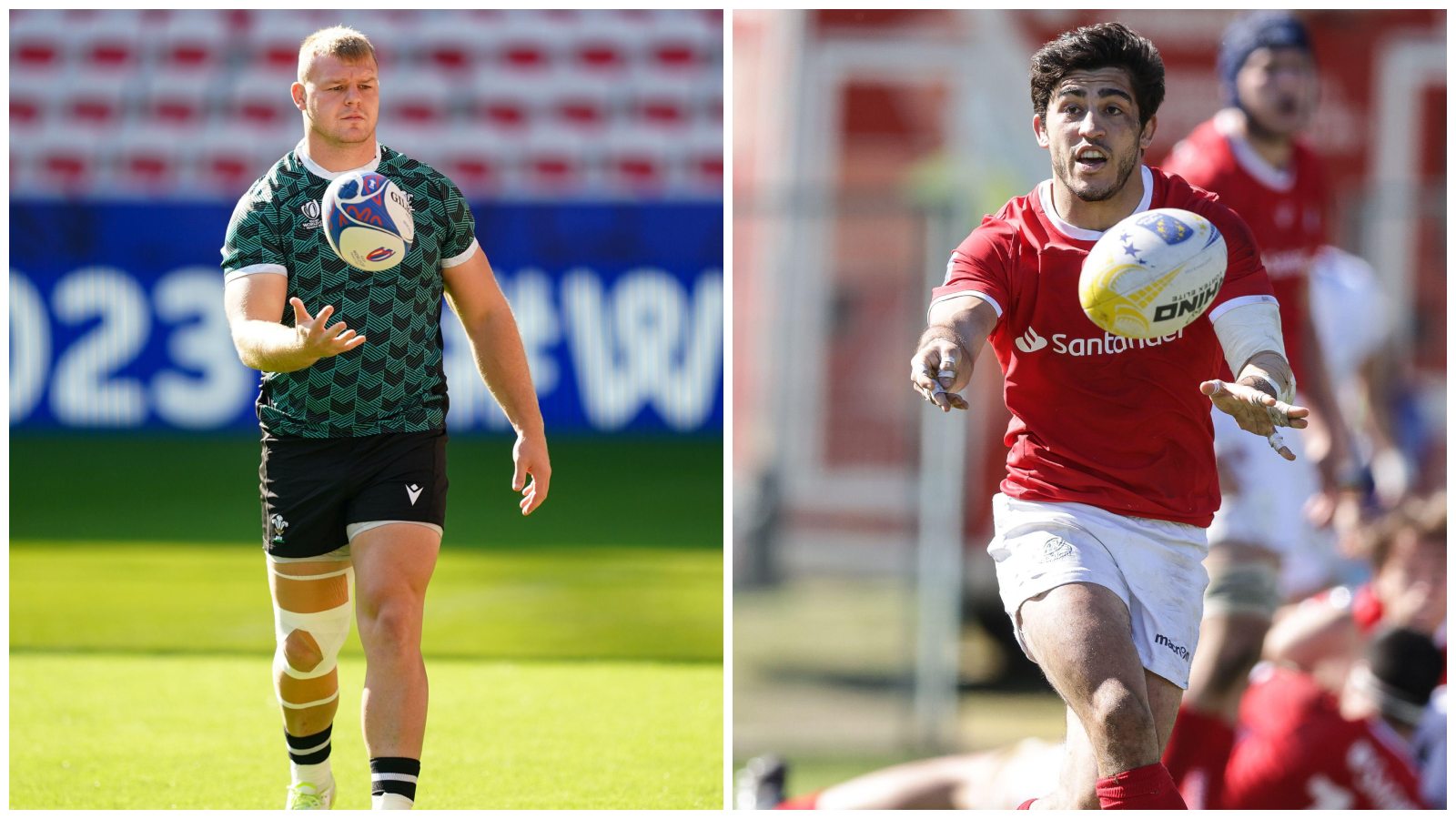 Split with Wales skipper Dewi Lake and Portugal captain Tomas Appleton.