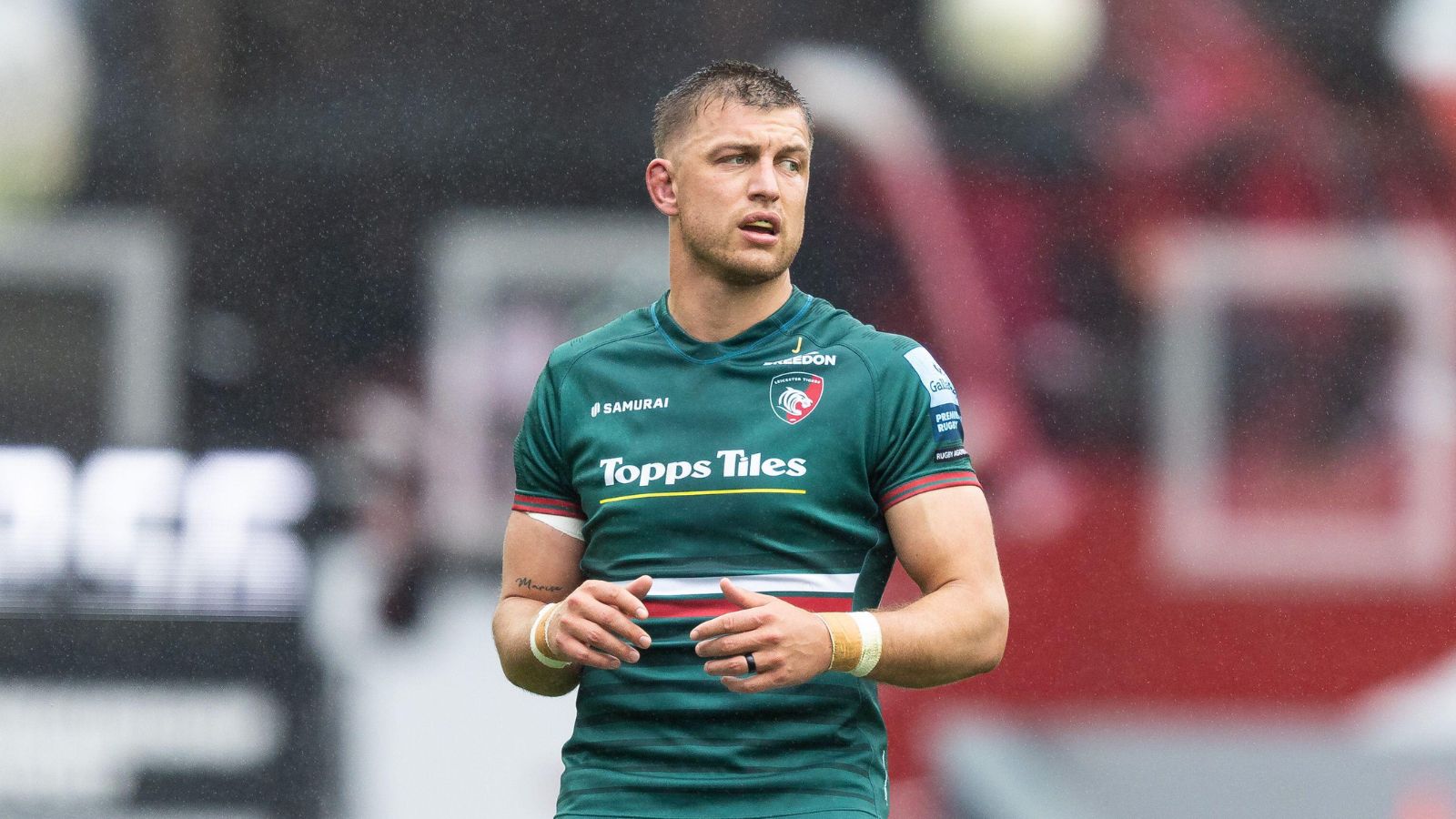 Handré Pollard of Leicester Tigers during the Gallagher Premiership match Leicester Tigers vs Harlequins at Mattioli Woods Welford Road, Leicester, United Kingdom, 6th May 2023