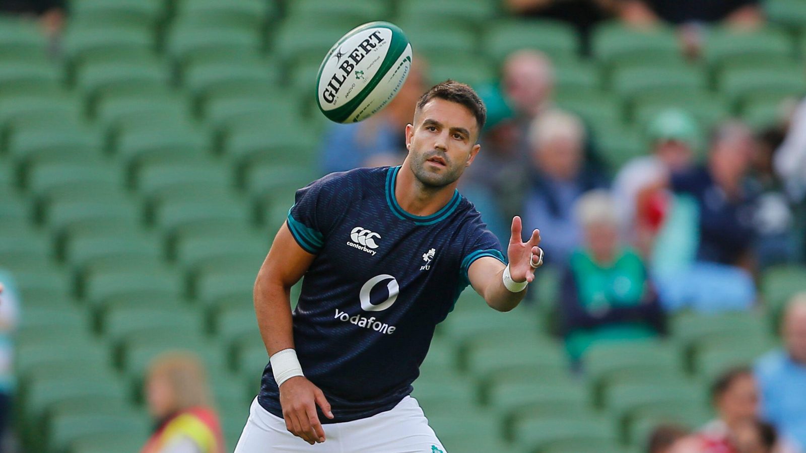 Ireland veteran Conor Murray in a warm-up.