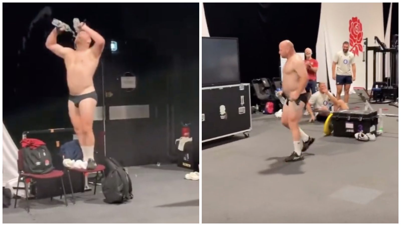 Dan Cole in the England camp