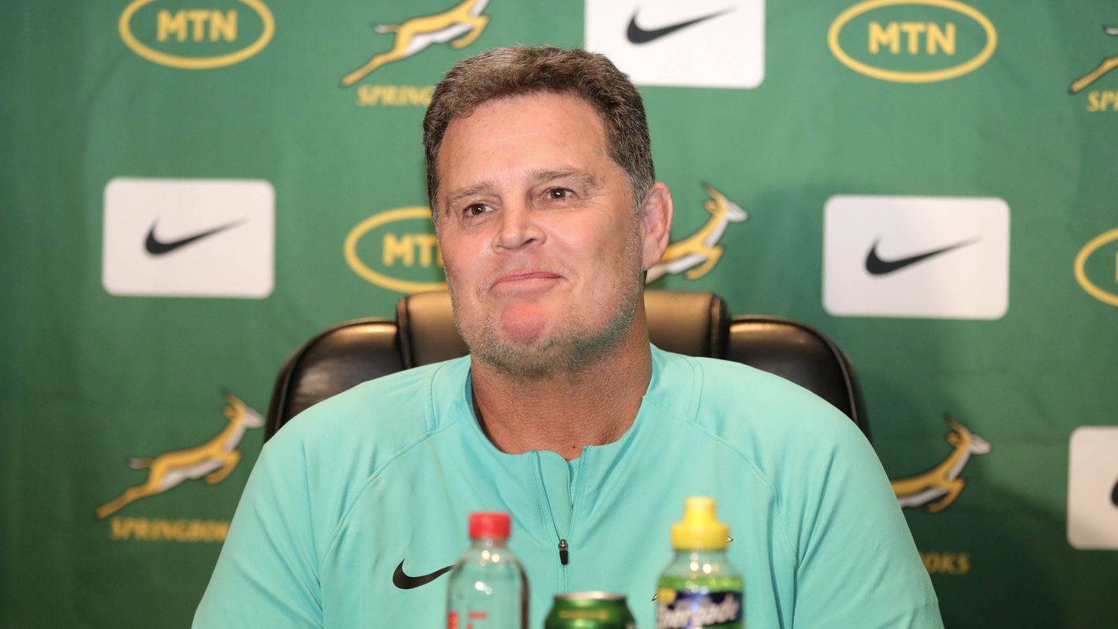 Springboks Rassie Erasmus, South Africa Director of Rugby during the 2023 Castle Lager Rugby Championship Springbok press conference