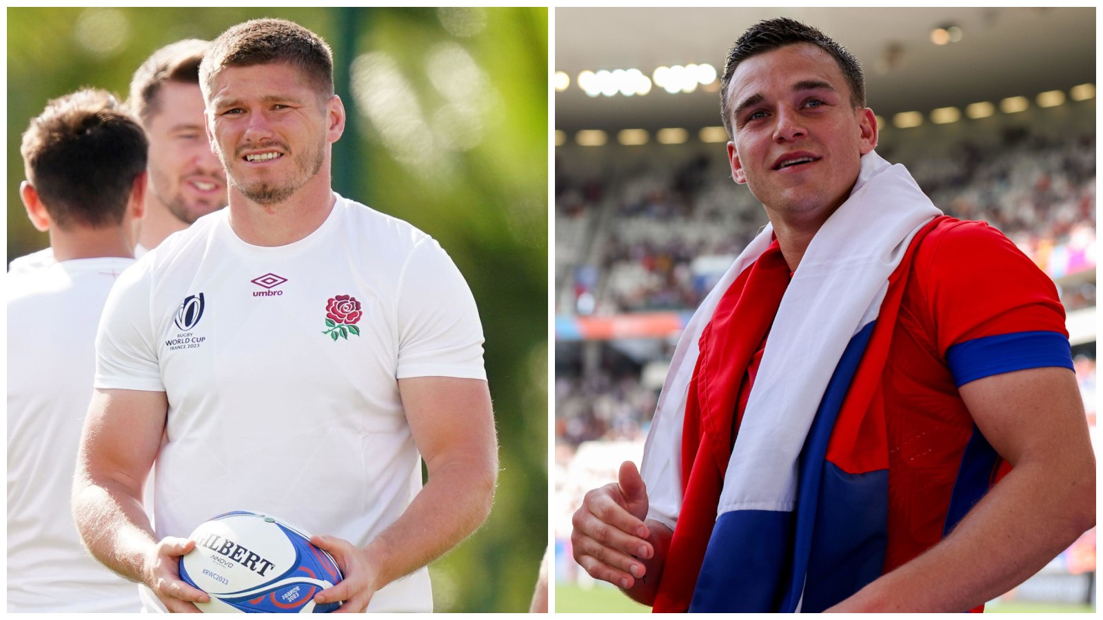 England fly-half Owen Farrell and Chile fly-half Rodrigo Fernandez.