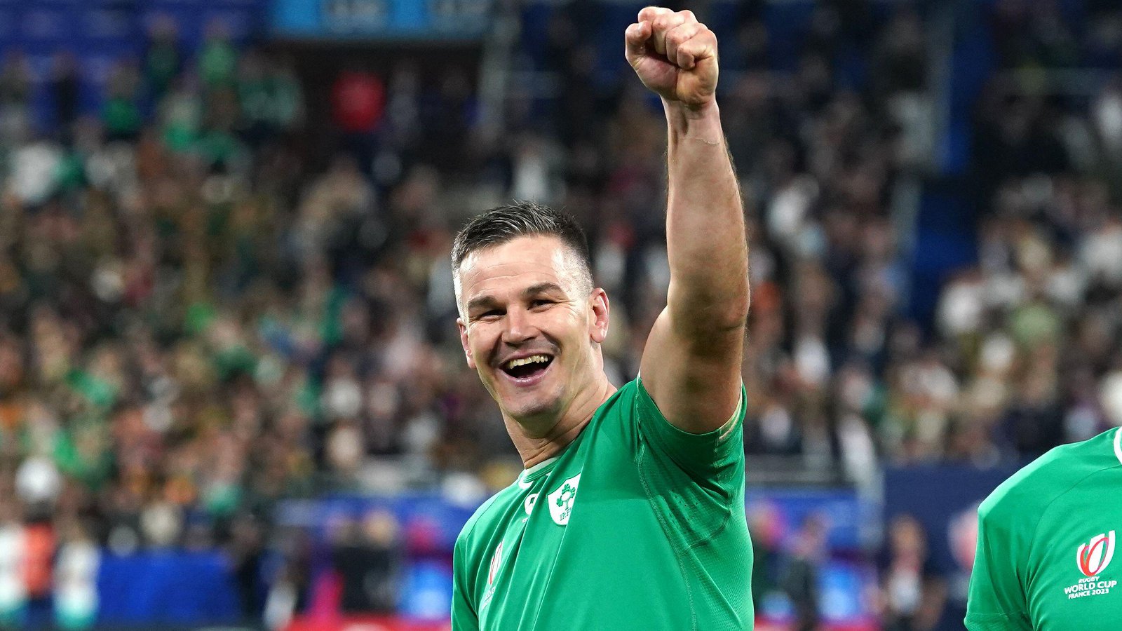 Johnny Sexton celebrates Ireland v SA RWC 2023 - Alamy.jpg