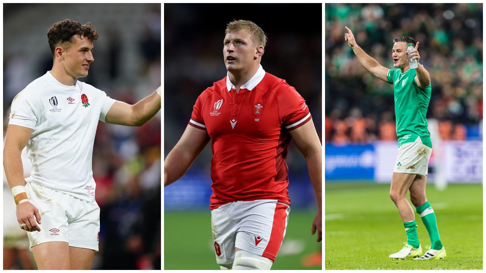 Split with Henry Arundell (England), Jac Morgan (Wales) and Johnny Sexton (Ireland)
