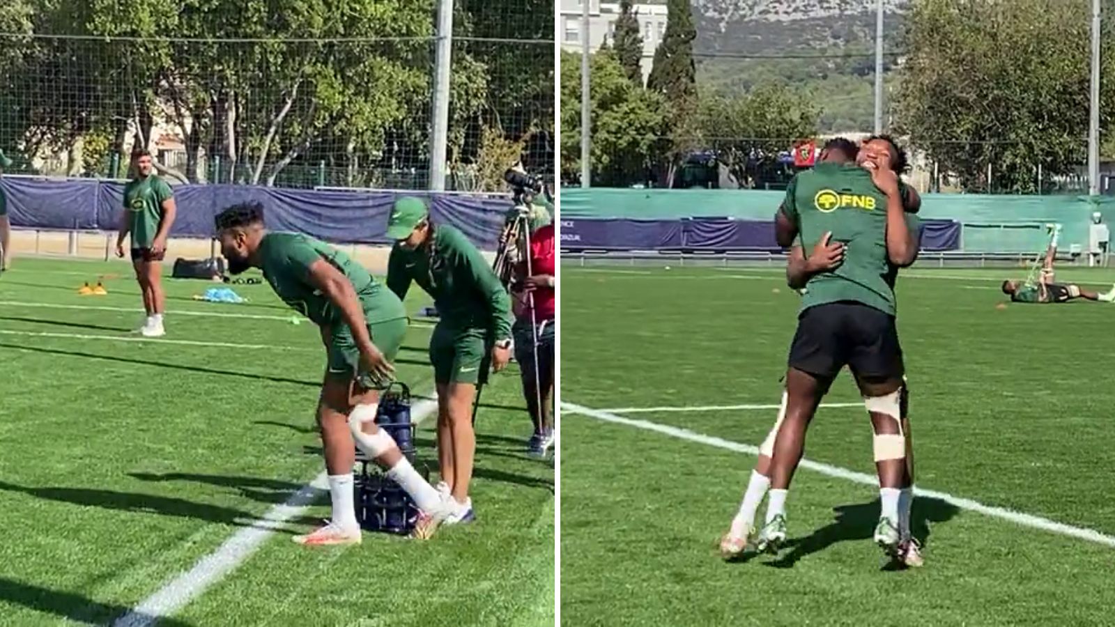 WATCH: Siya Kolisi’s wholesome welcome for returning star Lukhanyo Am