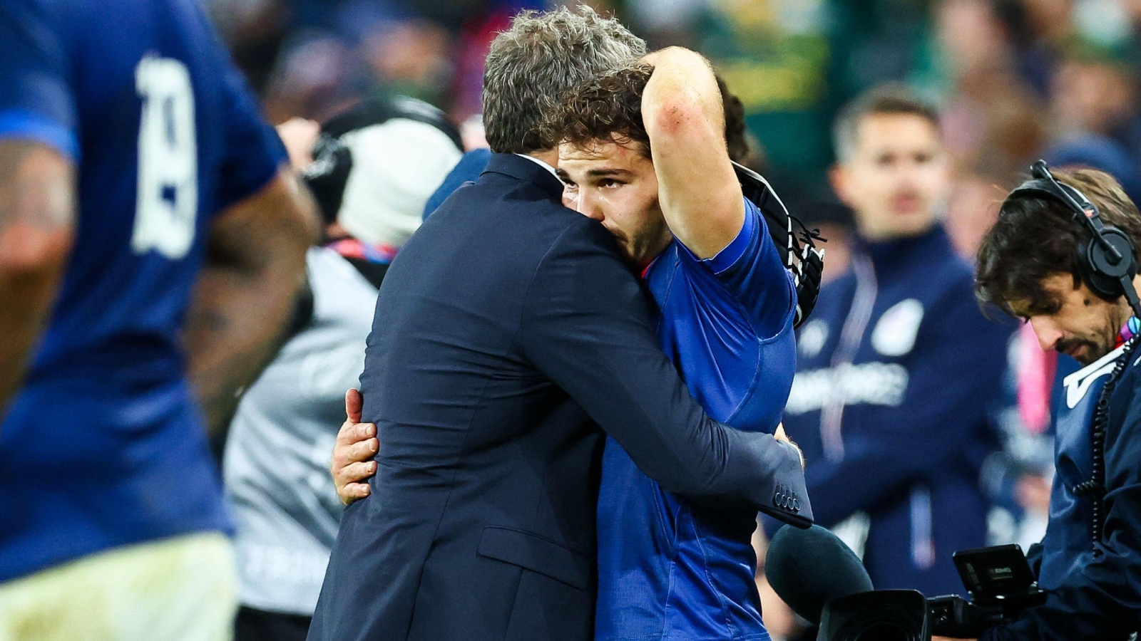 France captain Antoine Dupont and head coach Fabien Galthie