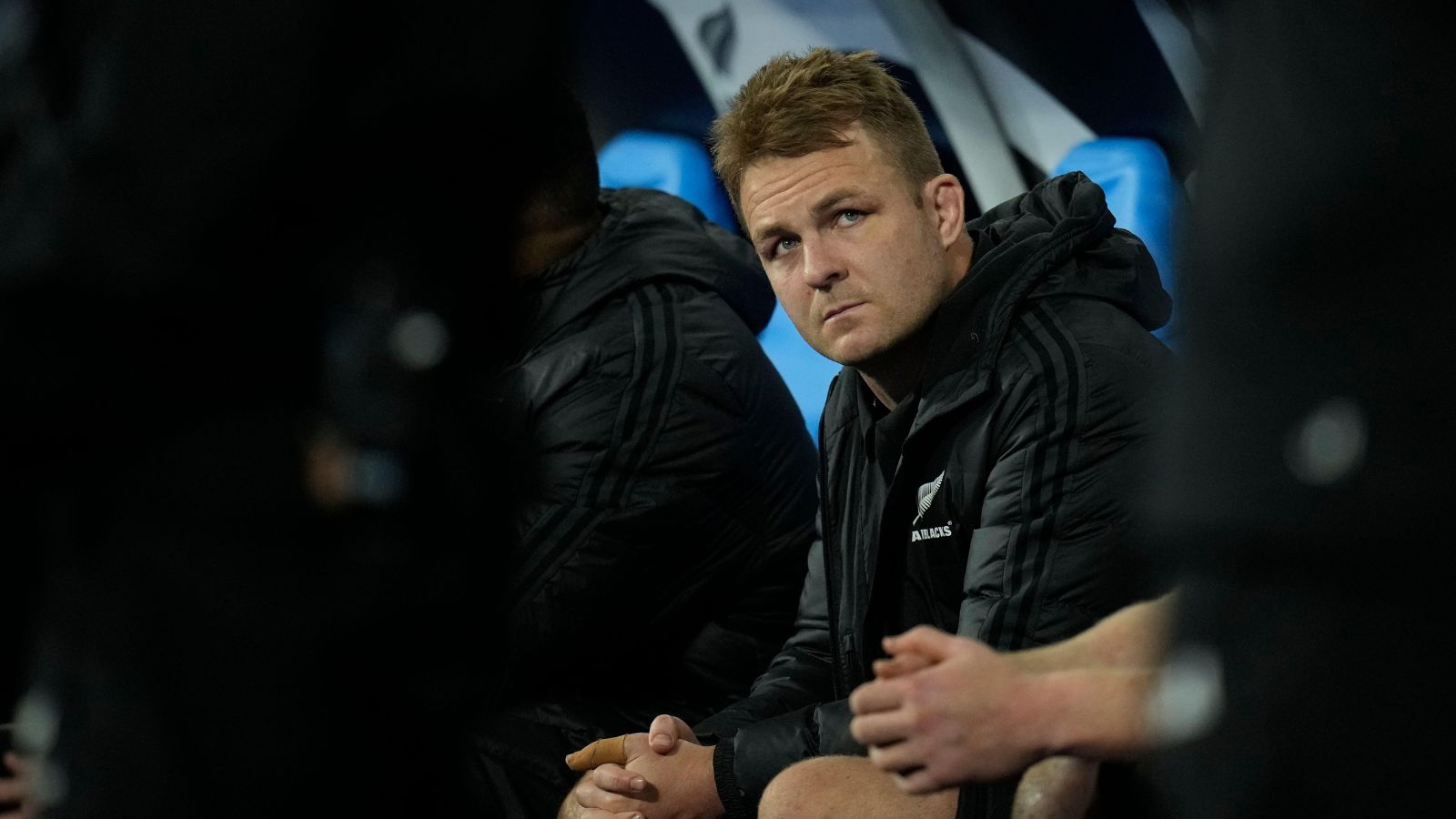 Sam Cane after being show a red card during the Rugby World Cup 2023 final match.