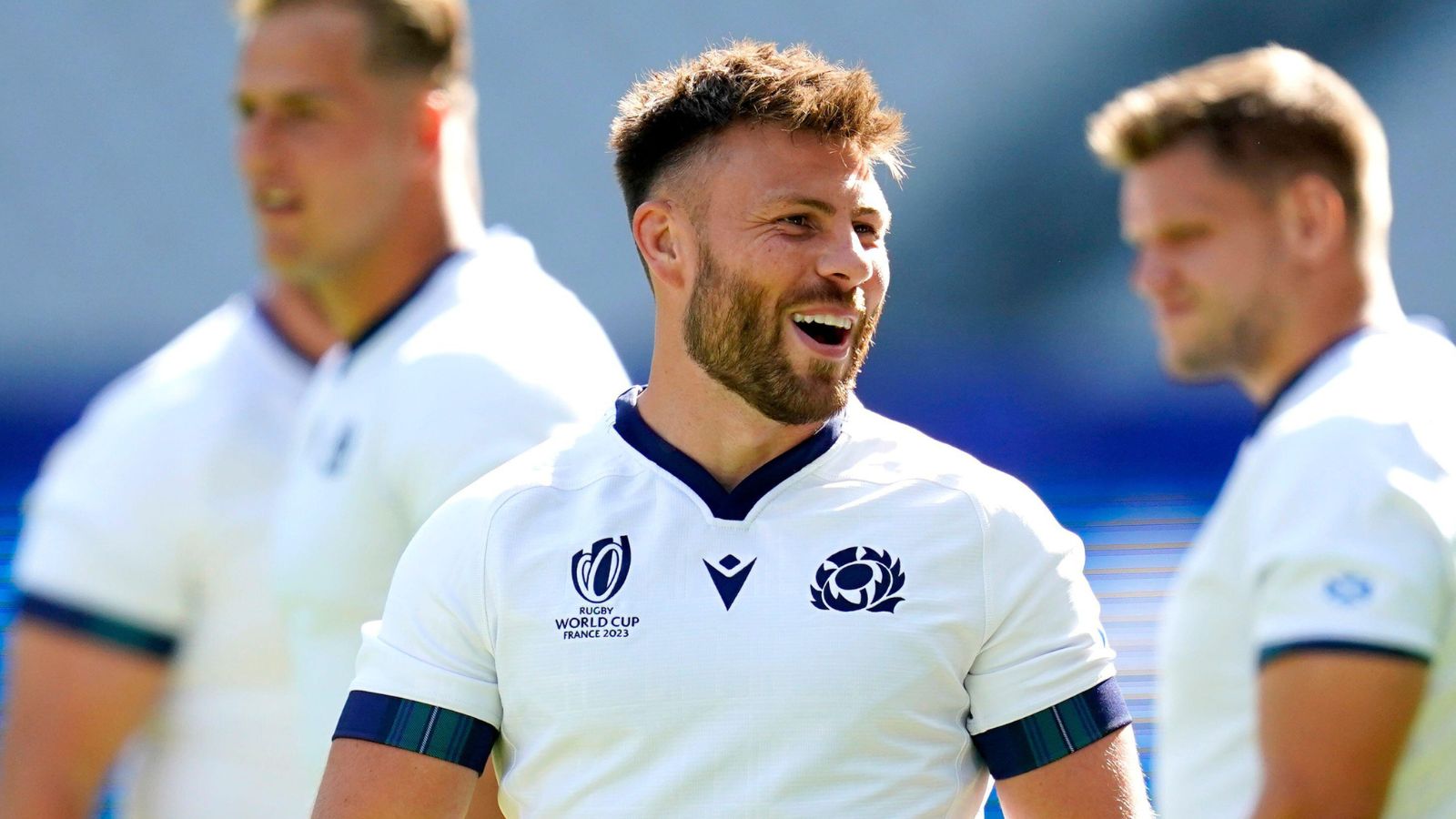 Scotland's Ali Price during the team run at the Stade de France in Saint-Denis.