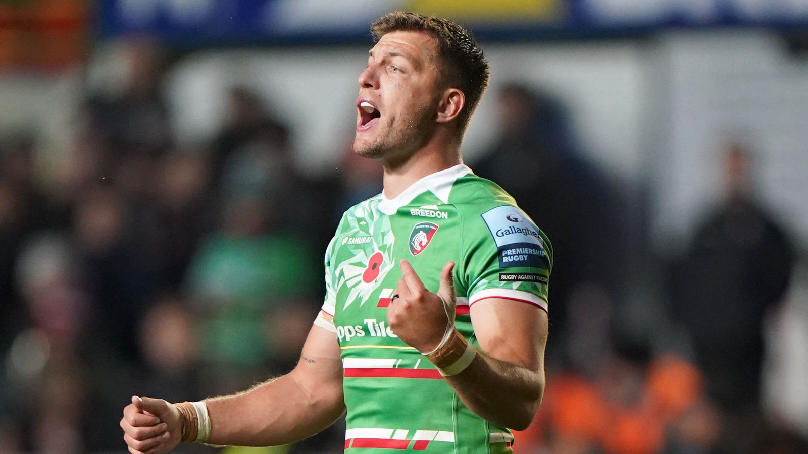 South Africa fly-half Handre Pollard in action for Leicester Tigers in 2023.