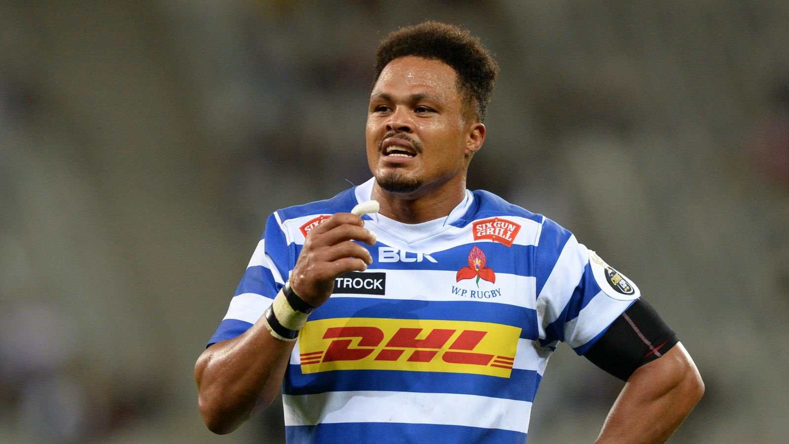 Juan de Jongh of Western Province during the 2023 Currie Cup game between Western Province and Griquas at Cape Town Stadium on 1 April 2023.
