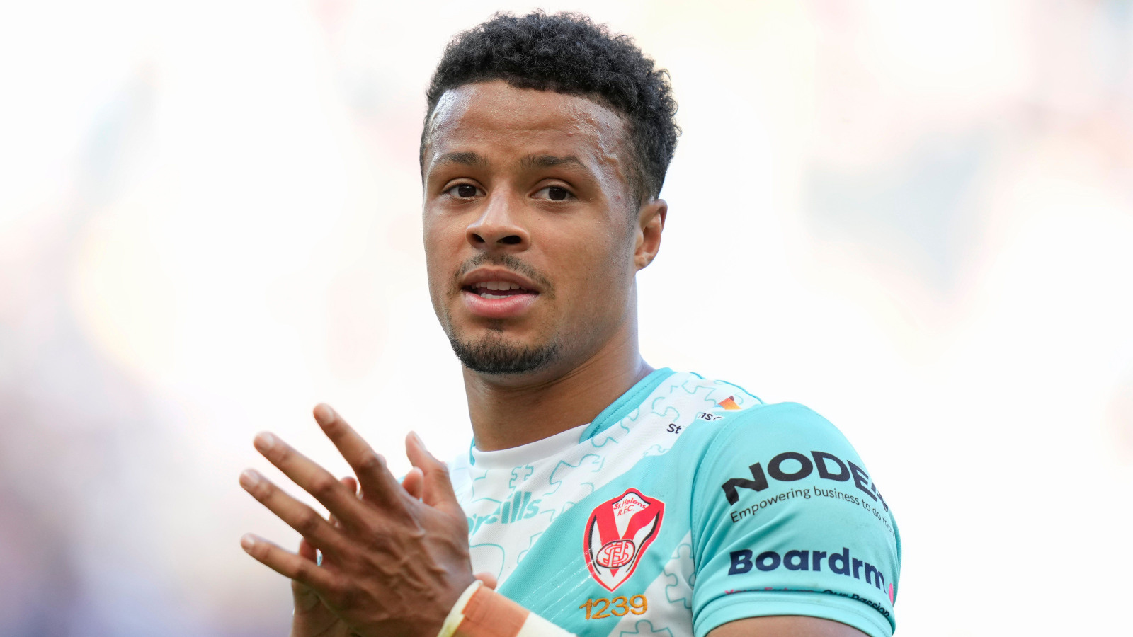 Regan Grace during his time at Super League side St Helens.