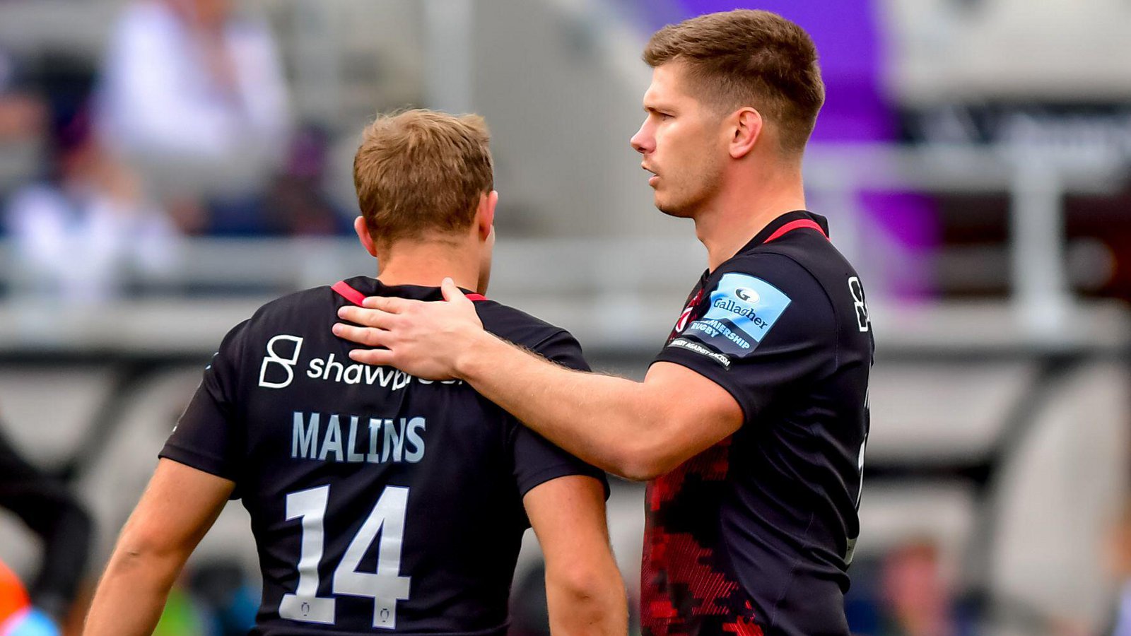 Owen Farrell and Max Malins Saracens 2022 - Alamy.jpg