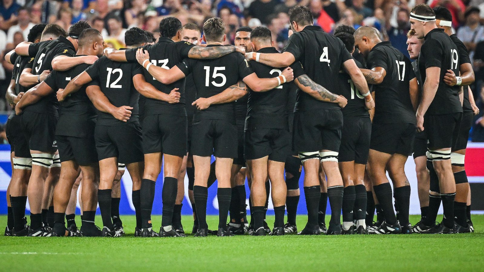 All Blacks huddle v France RWC 2023 - Alamy.jpg