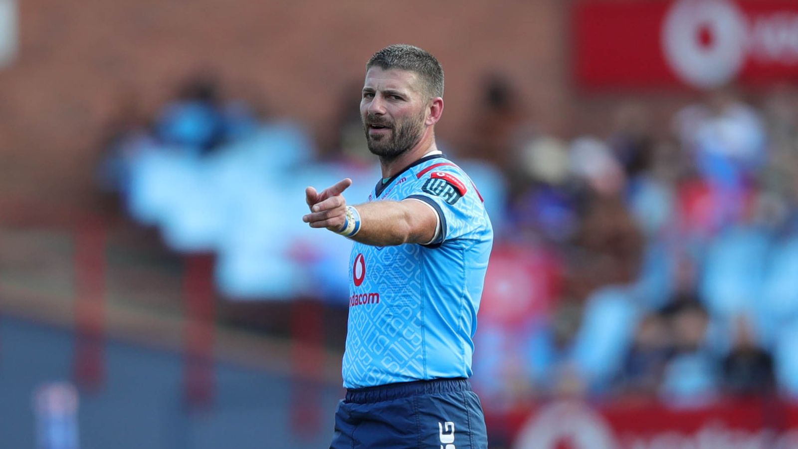 Willie le Roux of the Vodacom Bulls during the 2023 United Rugby Championships match between Bulls and Sharks at Loftus Stadium in Pretoria