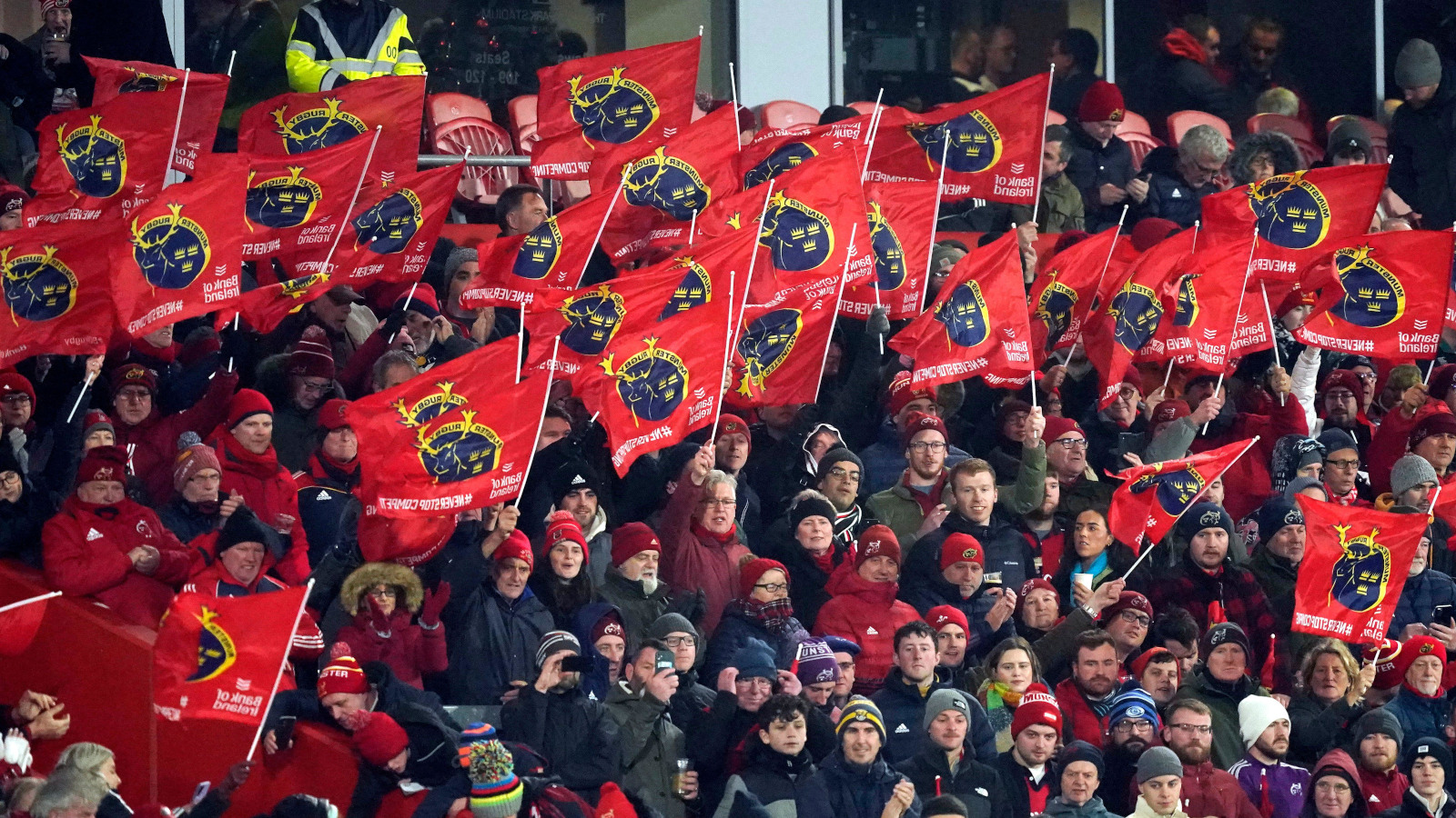 Munster fans at Thomond Park.