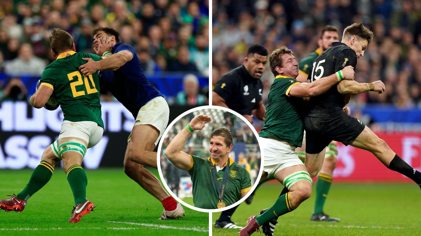 Springboks back rower Kwagga Smith during the Rugby World Cup against France and New Zealand.
