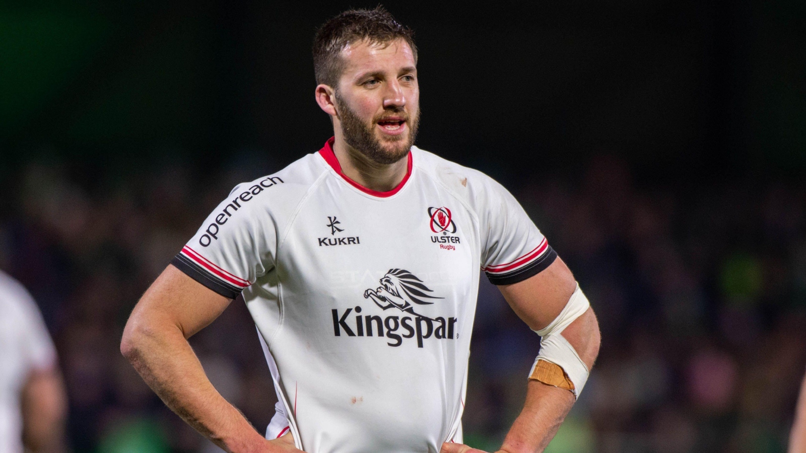 Ulster captain Iain Henderson looks on during a game.