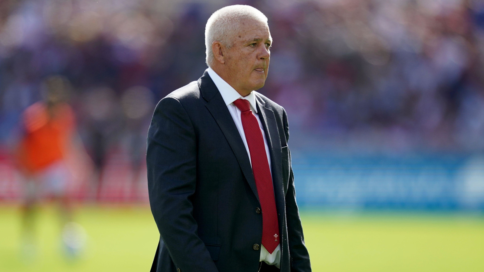 Wales head coach Warren Gatland during the 2023 Rugby World Cup.