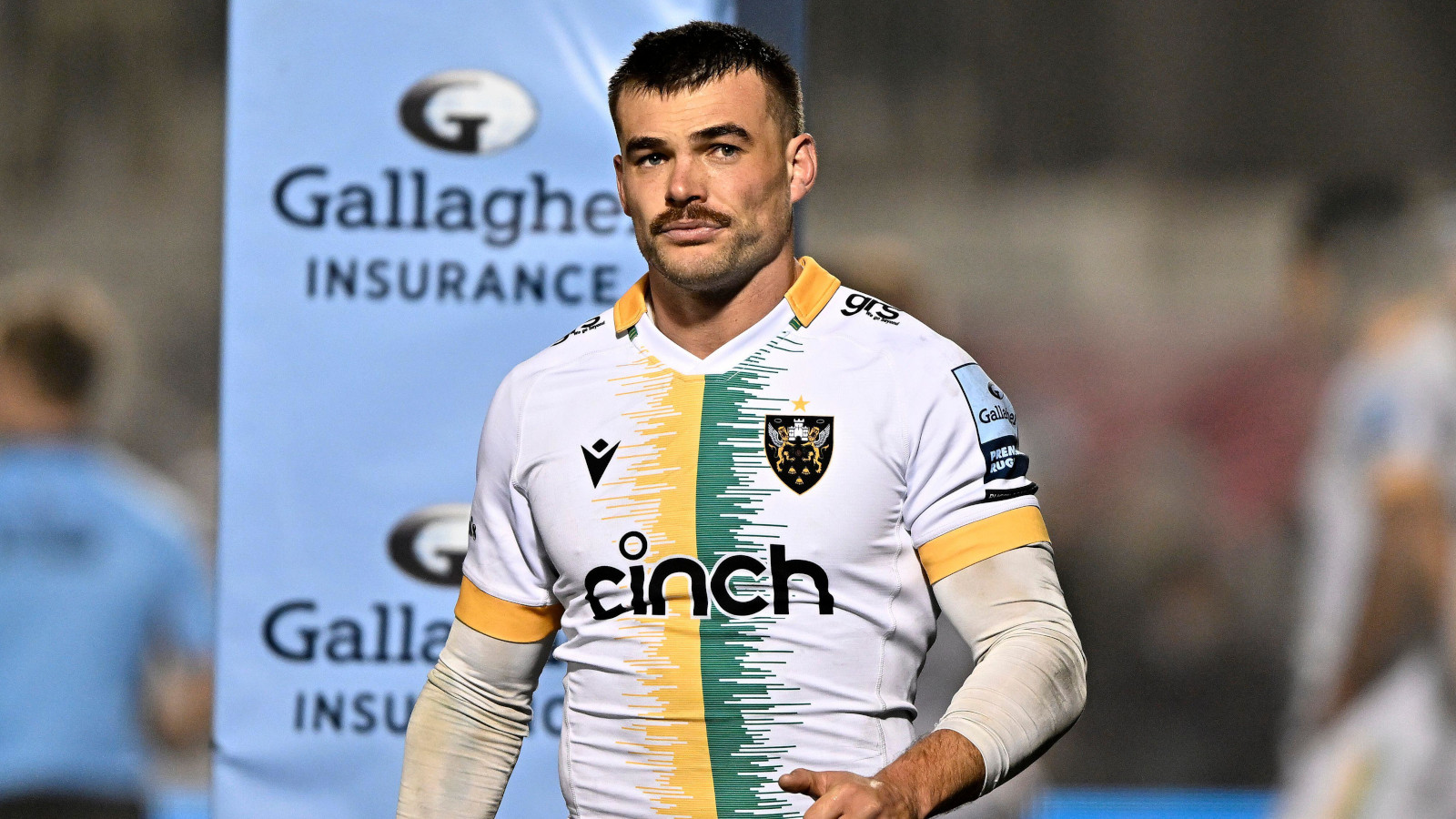 George Furbank in action for Northampton Saints in the Premiership in 2023.