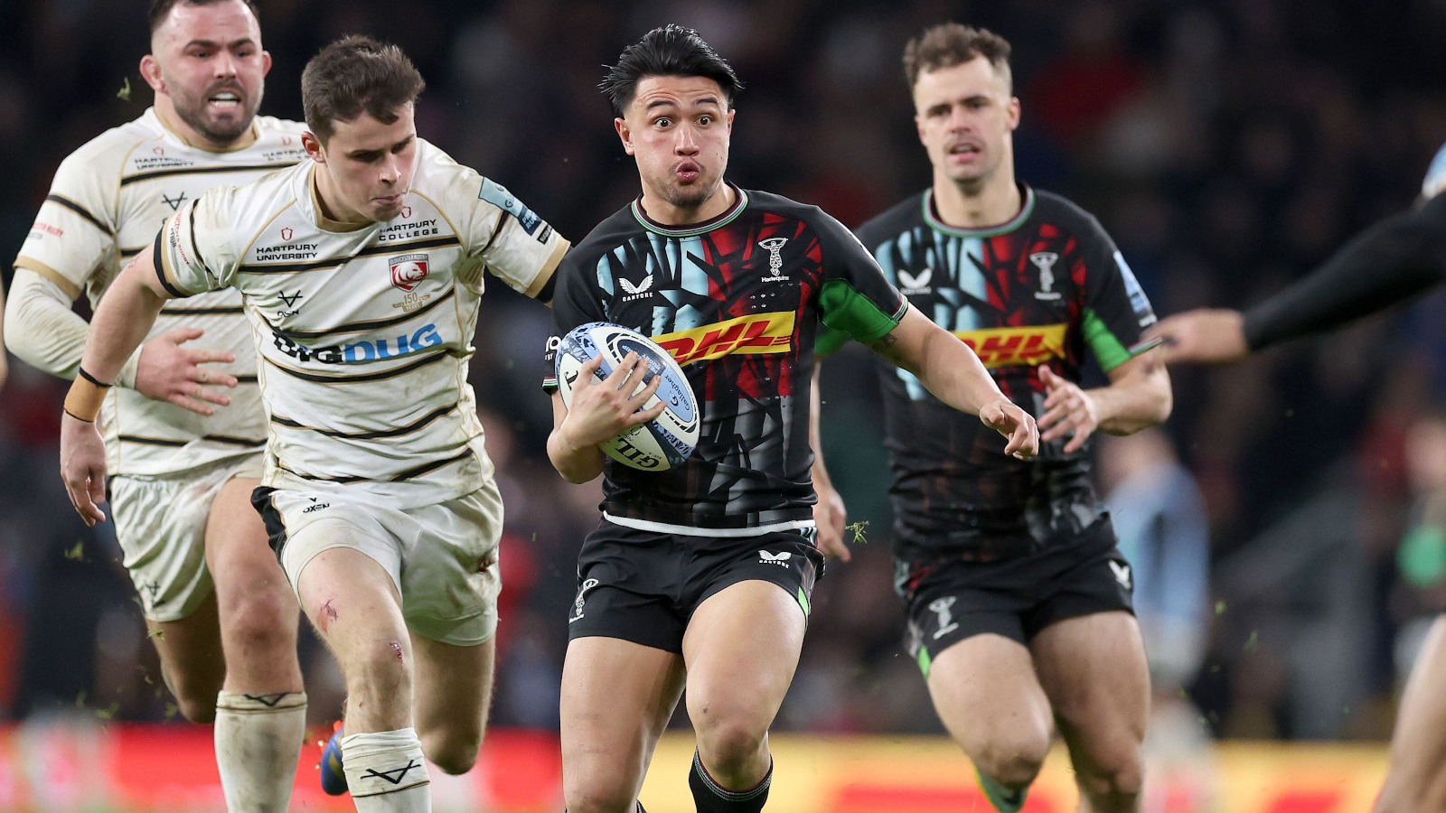 Harlequins fly-half Marcus Smith against Gloucester.