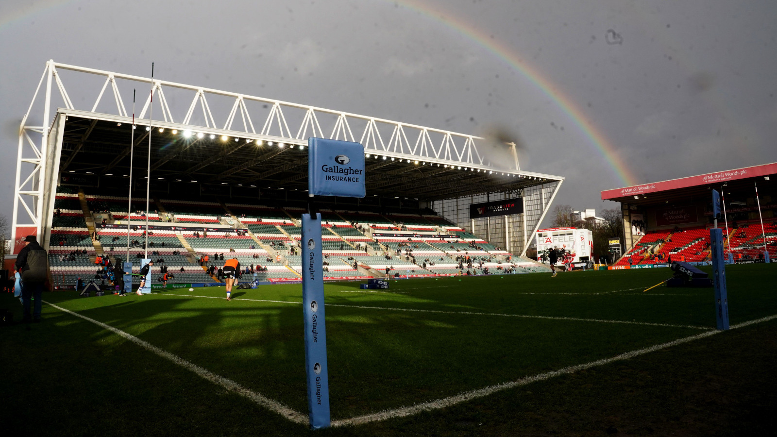 A rainbow over Welford Road.