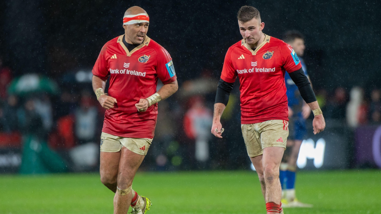 Munster duo Simon Zebo and Shane Daly during a URC clash.