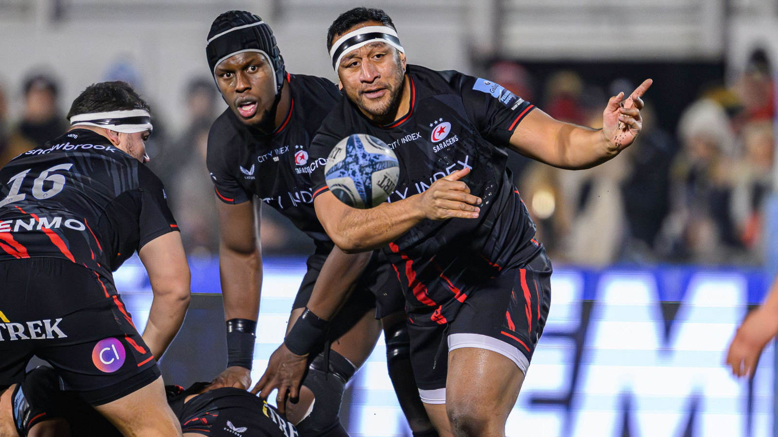England prop Mako Vunipola in action for Saracens in the Premiership.