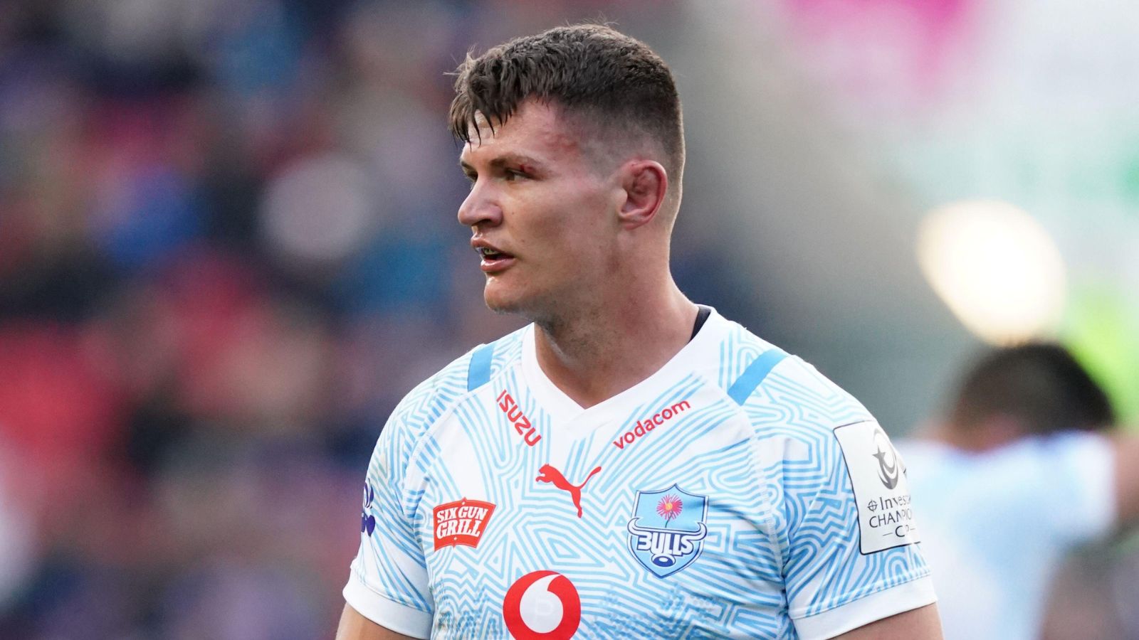 Vodacom Bulls' Elrigh Louw during the Investec Champions Cup match at Ashton Gate, Bristol.