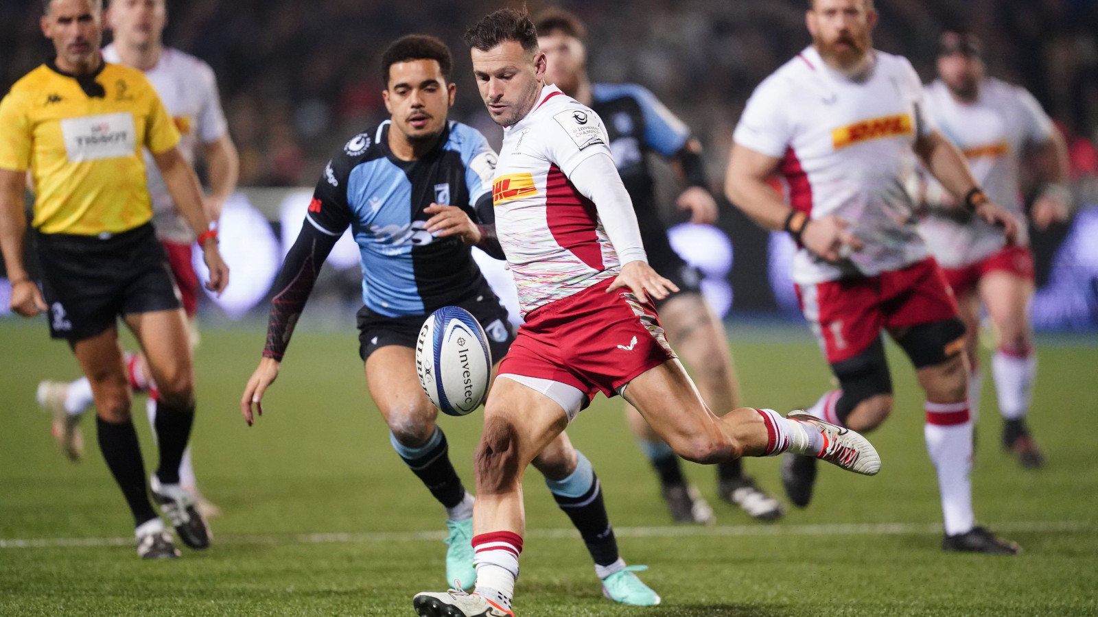 Danny Care in action for Harlquins against Cardiff in 2024.