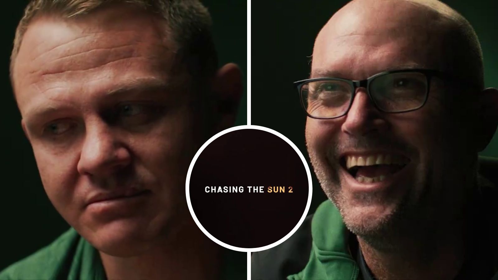 Screenshots of Springboks forward Deon Fourie, coach Jacques Nienaber from the Chasing The Sun 2 trailer (Supersport).